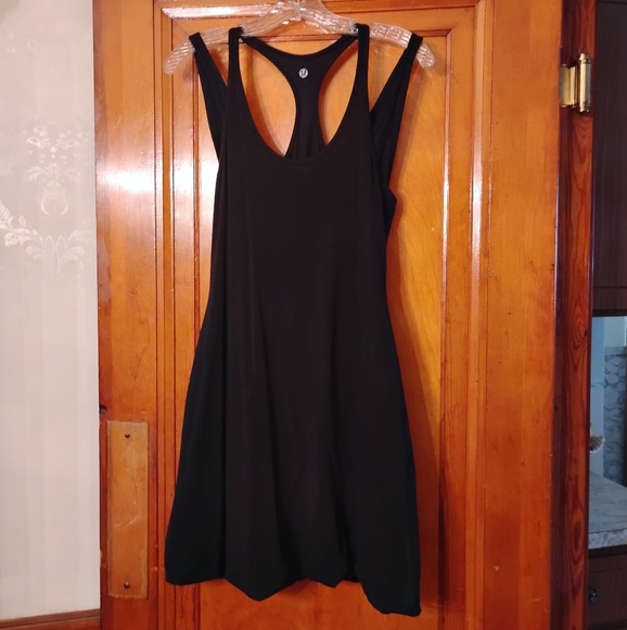 RARE Lululemon Reversible Double Layered Twist Bubble Dress, Black, Approx 0-2 - Picture 5 of 14